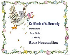 Certificate of Authenticity