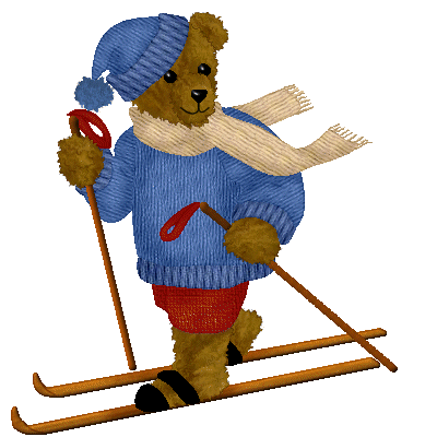 Skiing Bear