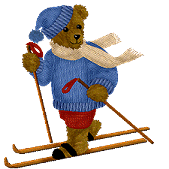 Skiing Bear